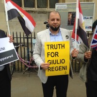 Partecipante alla manifestazione di Cambridge del 22 aprile 2016