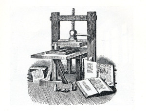 Torchio tipografico di Gutenberg