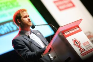 Durban, Il Principe Harry del Regno Unito, durante il suo intevento