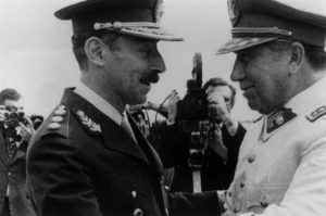 Rafael Videla con Augusto Pinochet