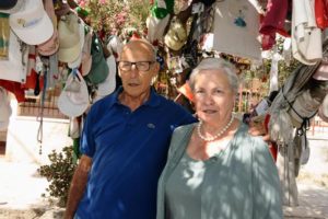 Salvatore e Rita Borsellino durante il rito dell'Ulivo