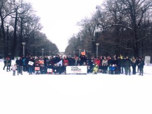 Heidenau (Germany), 7 gennaio. Foto del gruppo della Civil March for Aleppo 