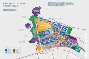 Mappa del Saadiyat Cultural District