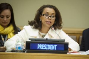 Elayne Whyte Gomez presidente Conferenza Onu disarmo nucleare