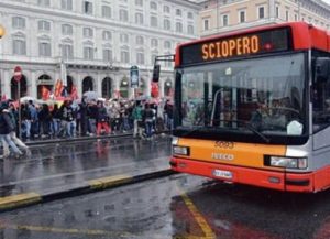 Scipero mezzi pubblici Roma