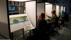 Loving Vincent fase pittura