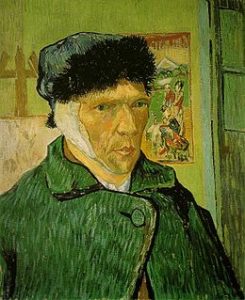 Van Gogh Autoritratto con l'orecchio bendato