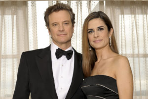 Colin Livia Firth abito Giorgio Armani
