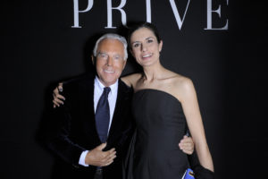 Giorgio Armani e Livia First