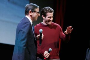 ROME, ITALY - OCTOBER 29: Antonio Monda and Jake Gyllenhaal meet the audience during the 12th Rome Film Fest at Auditorium Parco Della Musica on October 29, 2017 in Rome, Italy. (Photo by Ernesto S. Ruscio/Getty Images) *** Local Caption *** Jake Gyllenhaal;Antonio Monda